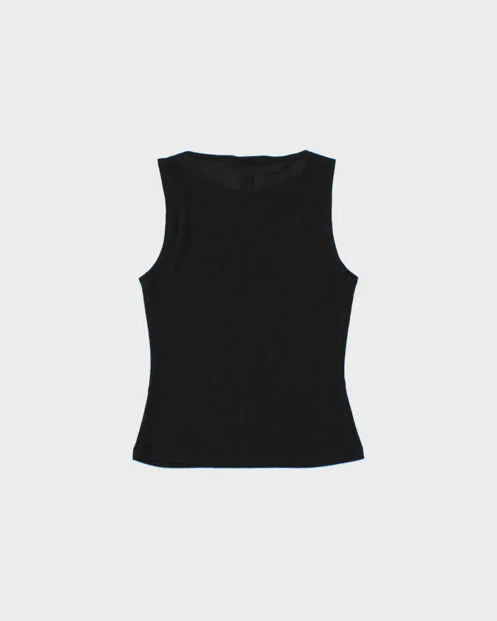 Vintage 1990s Krizia d. Embossed Dragon Boat Neck Top - S sold by Rokit product image thumbnail 2