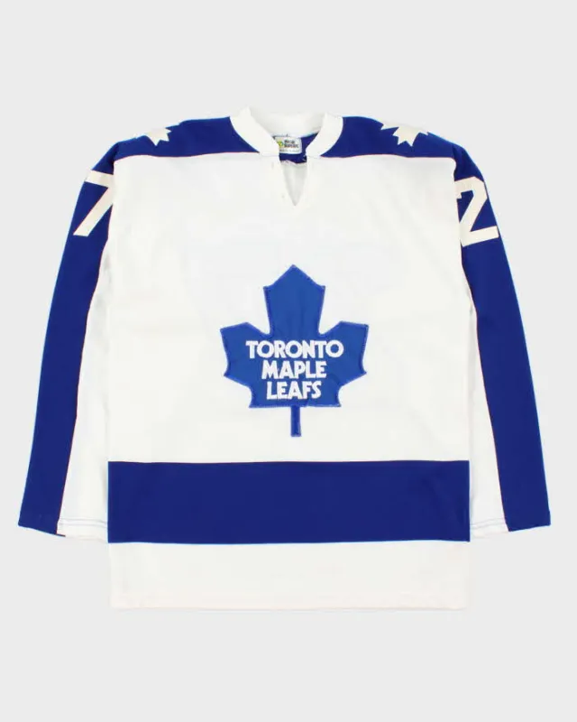 Vintage 1979 Maska Toronto Maple Leafs #27 NHL Made In Canada Home Ice Hockey Jersey - M made by Rokit