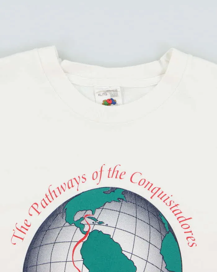 Vintage 1992 Conquistadores Marine Expeditions Heavyweight Made In Canada Single Stitch Crewneck T-Shirt - L sold by Rokit product image thumbnail 5