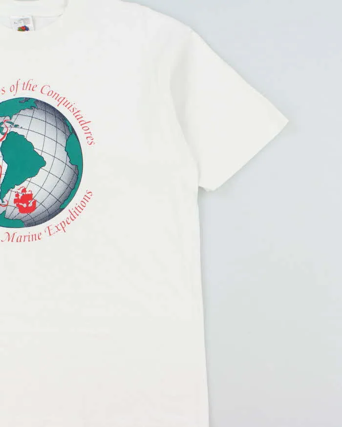 Vintage 1992 Conquistadores Marine Expeditions Heavyweight Made In Canada Single Stitch Crewneck T-Shirt - L sold by Rokit product image thumbnail 3