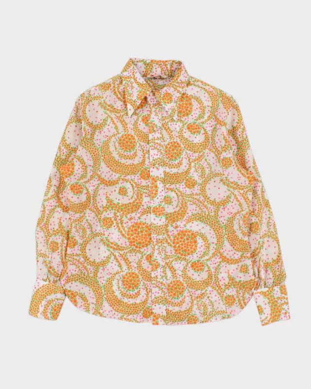 Vintage 1970s Edward chapman Floral Long Sleeve Blouse - XL made by Rokit