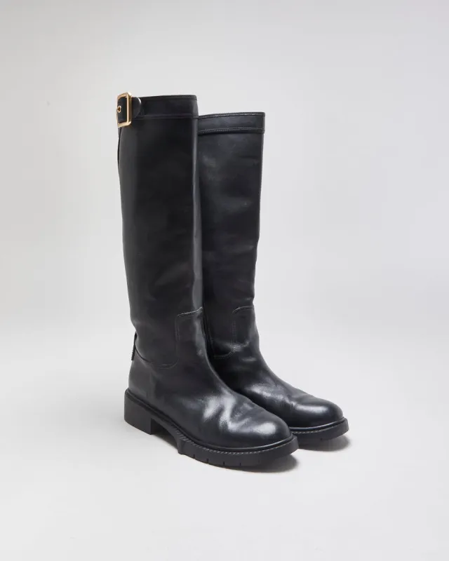 Coach Lilli Leather Riding Boots - UK6 made by Coach