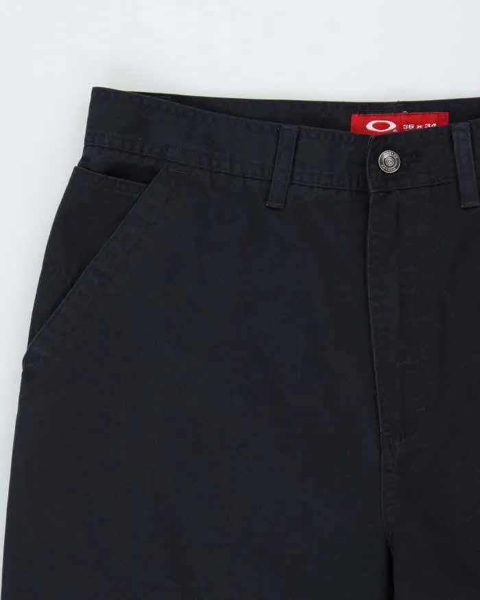 Vintage Y2K 00s Oakley Navy Technical Canvas Relaxed Straight Leg 'O' Chino Trousers - W36 L34 sold by Rokit product image thumbnail 3