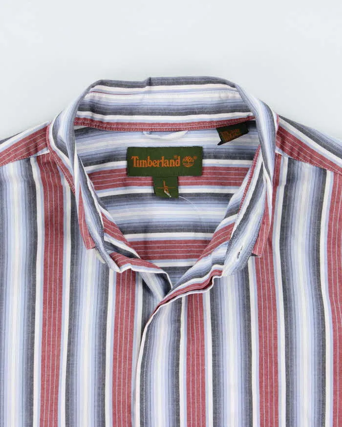 Vintage 1990s Timberland Oversized Stripe Long Sleeve Shirt - L sold by Rokit product image thumbnail 5