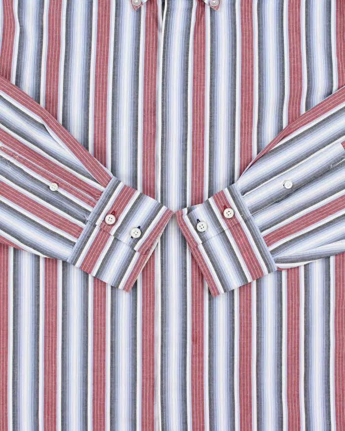 Vintage 1990s Timberland Oversized Stripe Long Sleeve Shirt - L sold by Rokit product image thumbnail 4