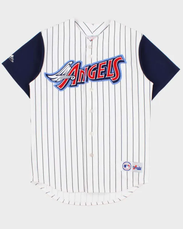 Vintage 2000-01 Majestic LA Anaheim Angels Official MLB Home Jersey - M made by Rokit