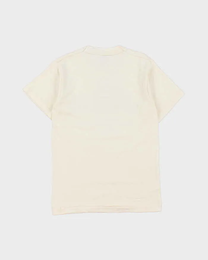 Vintage 1998 Indian Motorcycles Cream Heavyweight Made In Canada Single Stitch Crewneck T-Shirt - S sold by Rokit product image thumbnail 2