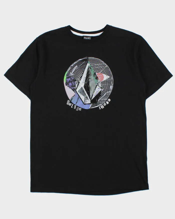 Vintage Y2K 00s Volcom Stone Heavyweight Collage Graphic Crewneck T-Shirt - L sold by Rokit