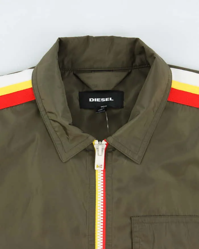 Vintage Khaki Diesel J-Ribplaza Shell Tape Harrington Jacket - XL sold by Rokit product image thumbnail 5