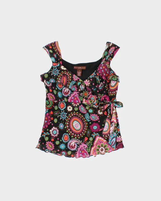 Vintage Y2k 2000s Bandolino Paisley Pattern Top - M made by Rokit