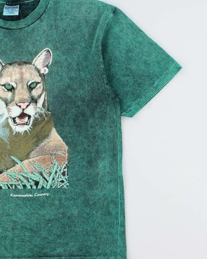 Vintage 1994 Kananaskis Country Acid Wash Gildan Heavyweight Single Stitch Made In Canada Crewneck T-Shirt - XL sold by Rokit product image thumbnail 3