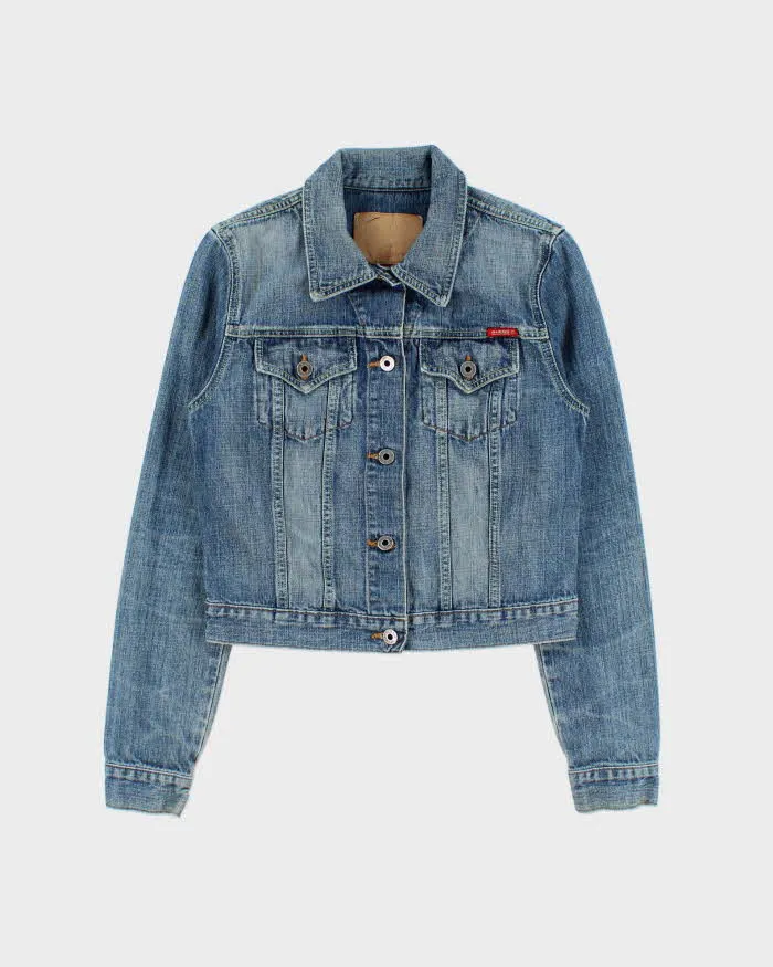 Vintage Y2K 00s Guess Women's Denim Trucker Jacket - S sold by Rokit