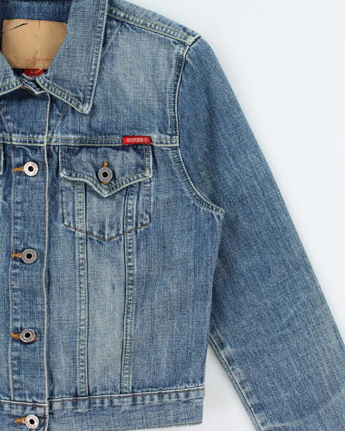 Vintage Y2K 00s Guess Women's Denim Trucker Jacket - S sold by Rokit product image thumbnail 3