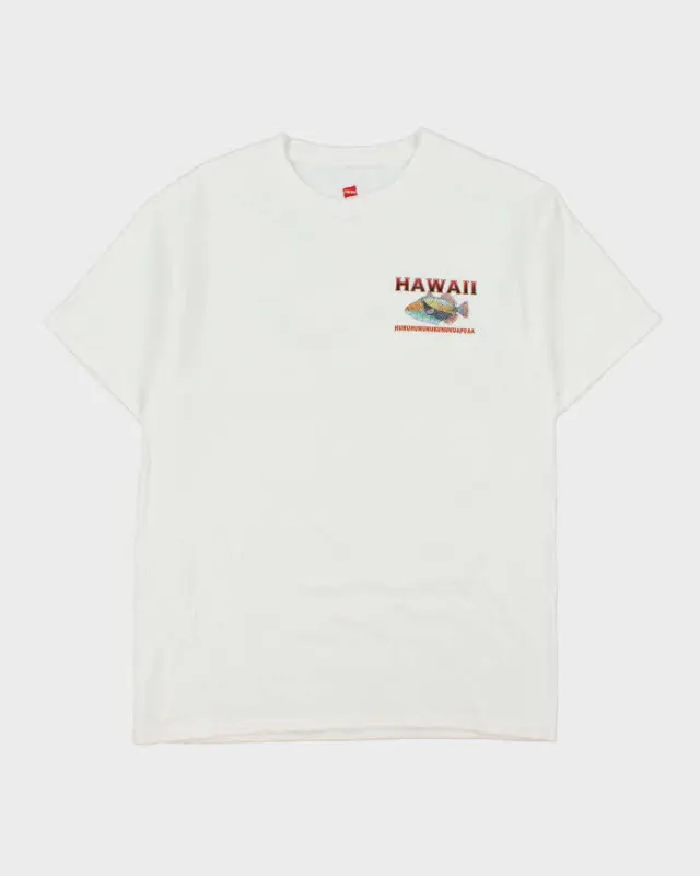 Vintage Hawaiian Triggerfish Kauai Hanes Heavyweight Crewneck T-Shirt - L made by Rokit