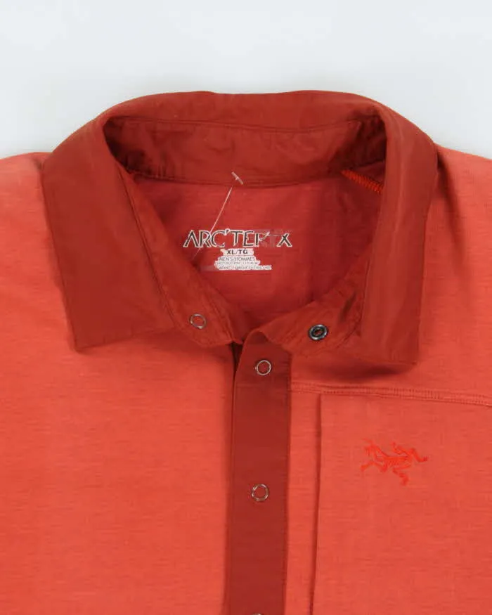 Vintage Y2K 00s Arc'teryx Coral Snap Button Short Sleeve Technical Polo Shirt - XL sold by Rokit product image thumbnail 5