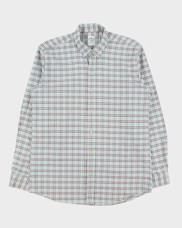 Vintage Brooks Brothers Heavyweight Checked Long Sleeve Shirt - XL made by Brooks Brothers