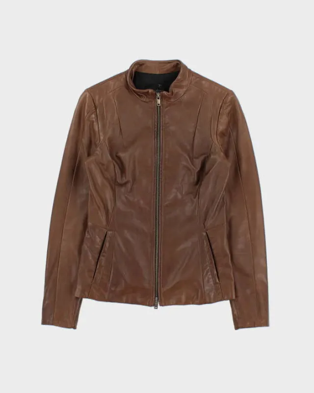 Vintage 2000s Danier Fitted Leather Moto Jacket - S made by Rokit