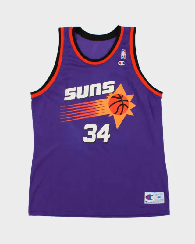 Vintage 1994-96 Champion Phoenix Suns Charles Barkley #34 Official NBA Away Jersey - XL made by Rokit