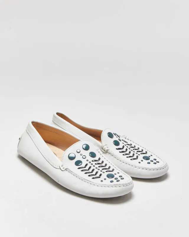 Vintage Tod's Double T Gommino Leather Loafers - UK5 made by Rokit