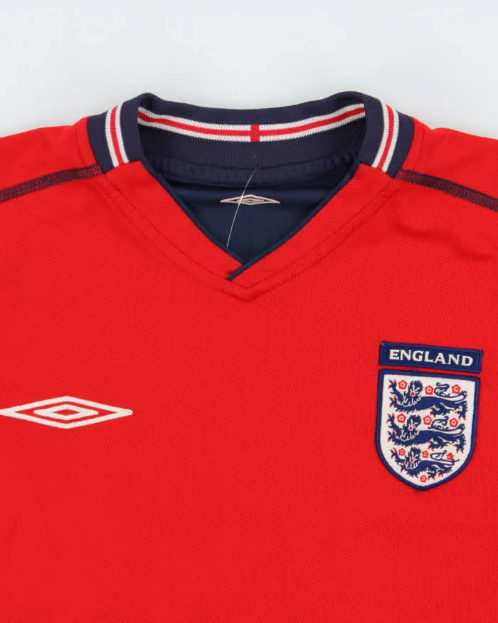 Vintage Umbro England Football 2004 Euros Hargreaves #18 Reversible Long Sleeve Away Shirt - S sold by Rokit product image thumbnail 5