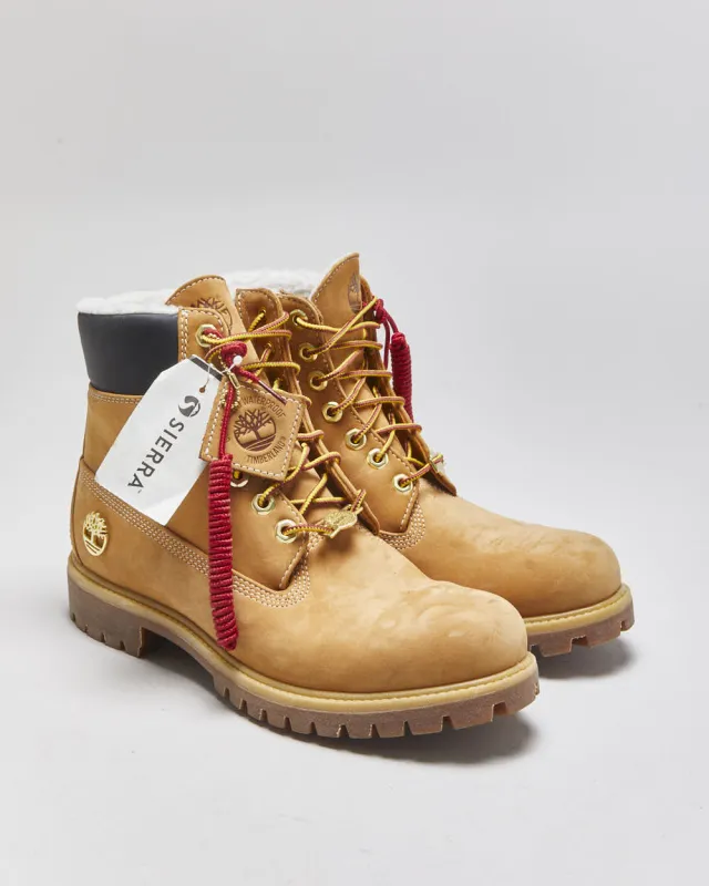 DSWT Timberland Wheat Nubuck 6" Premium Fur Warm Lined Ankle Boots - UK8 made by Timberland