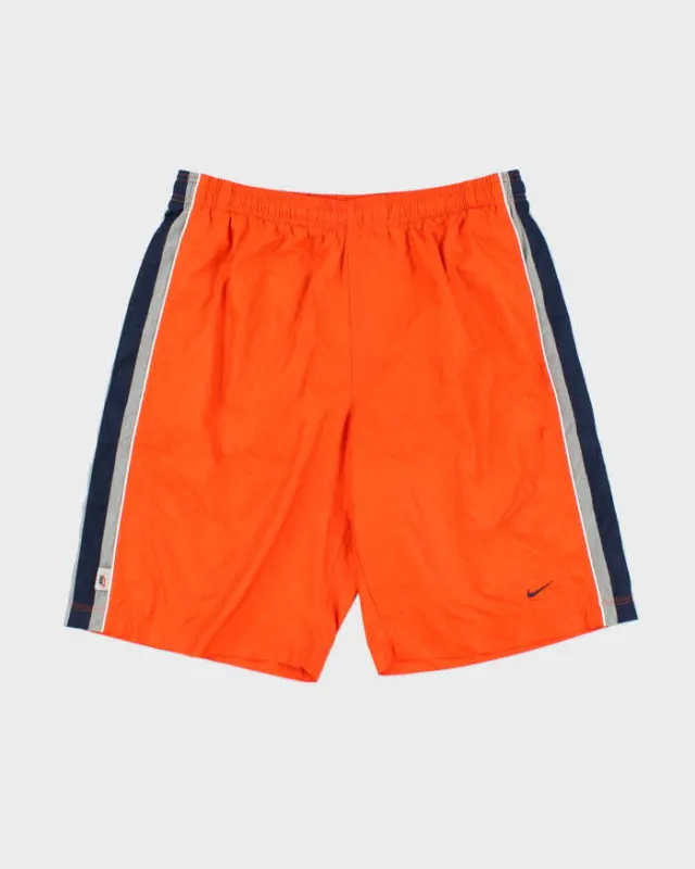 Vintage Y2K 00s Nike Soft Shell Relaxed Fit Wide Leg Casual / Swim Shorts - L made by Nike