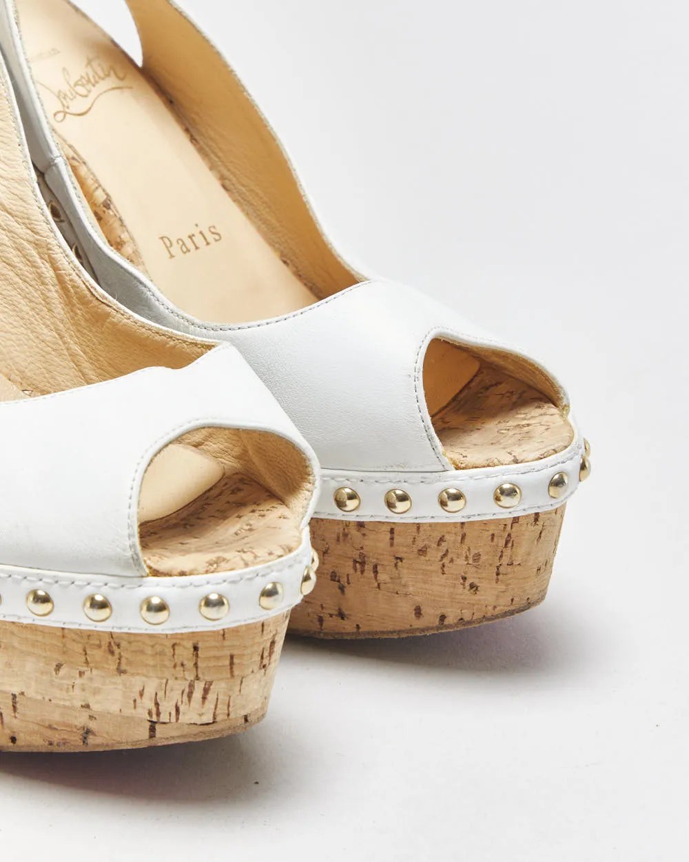 Christian Louboutin Monico Wedge Cork Sandals - UK4 sold by Rokit product image thumbnail 5