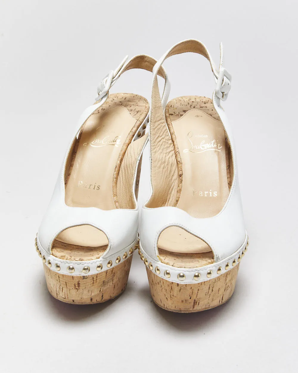 Christian Louboutin Monico Wedge Cork Sandals - UK4 sold by Rokit product image thumbnail 3