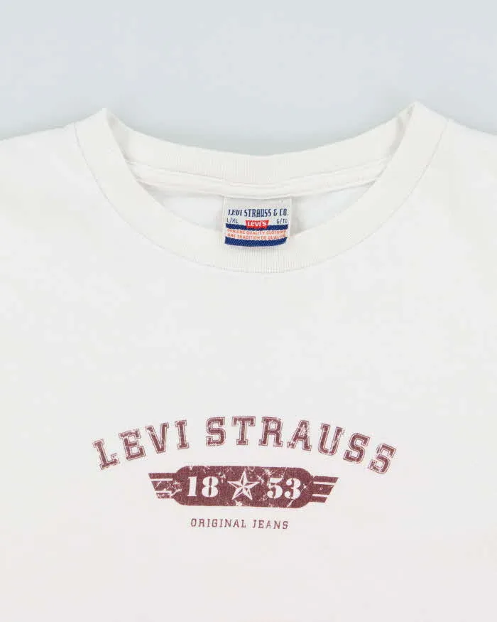 Vintage '00 Y2K Levi's Military Logo Heavyweight Made In Canada Crewneck T-Shirt - XL sold by Rokit product image thumbnail 5