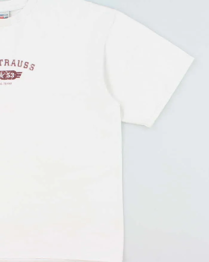 Vintage '00 Y2K Levi's Military Logo Heavyweight Made In Canada Crewneck T-Shirt - XL sold by Rokit product image thumbnail 3