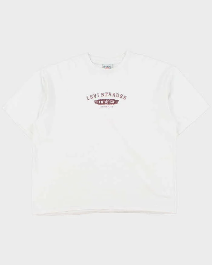 Vintage '00 Y2K Levi's Military Logo Heavyweight Made In Canada Crewneck T-Shirt - XL sold by Rokit