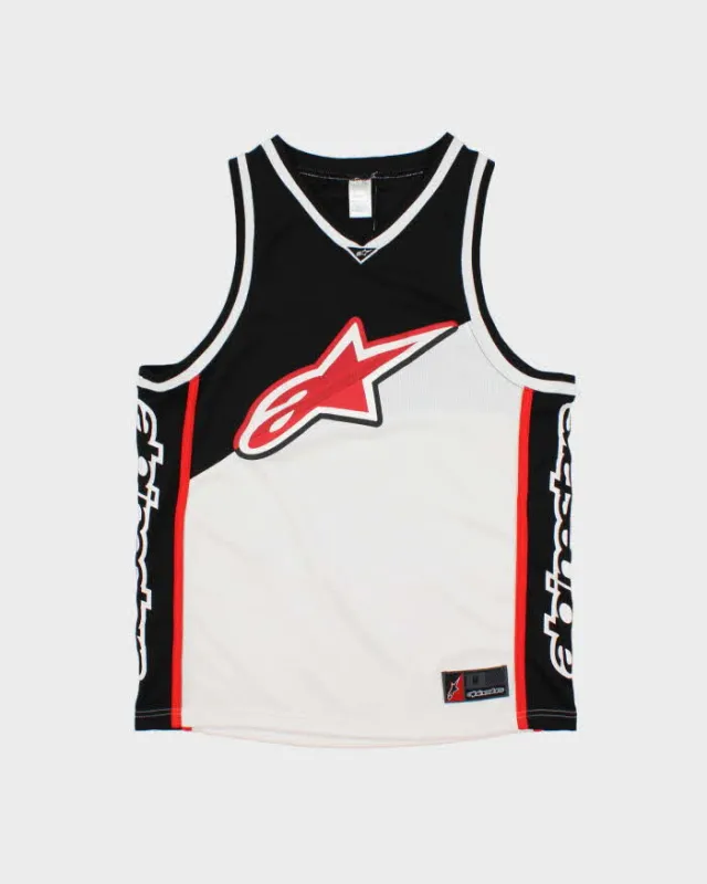 Vintage Y2K 00s Alpine Stars Moto X Tank Top Jersey - L made by Rokit