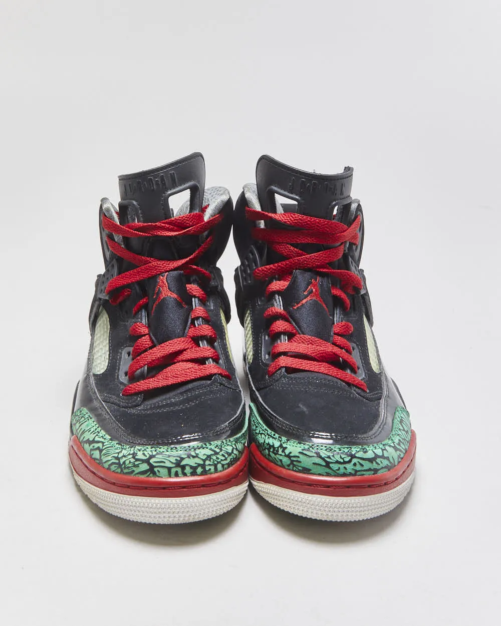 2017 Nike Air Jordan Spizike OG Black/Varsiry Red/Green Elephant Trainers - UK8 sold by Rokit product image thumbnail 3