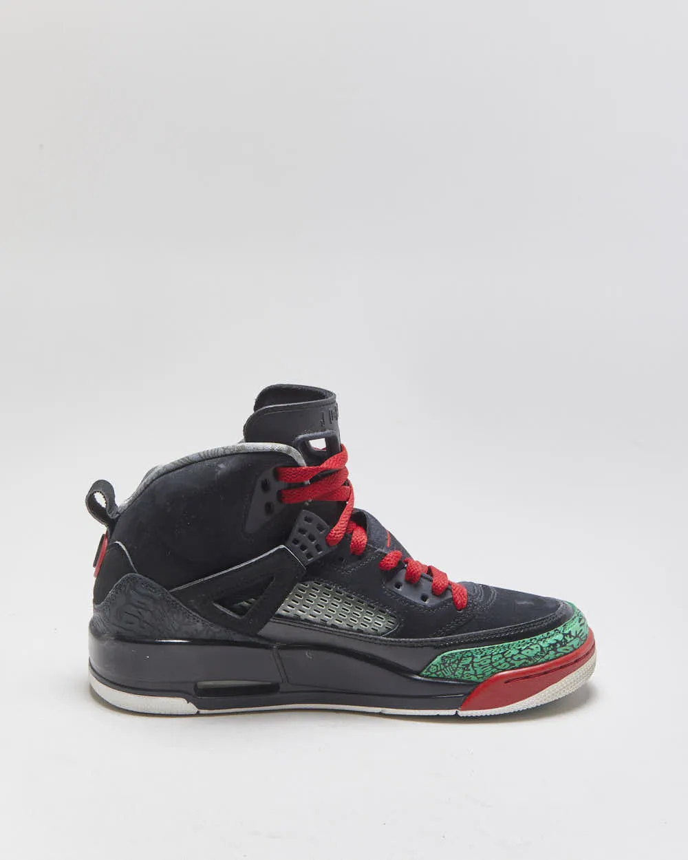 2017 Nike Air Jordan Spizike OG Black/Varsiry Red/Green Elephant Trainers - UK8 sold by Rokit product image thumbnail 2