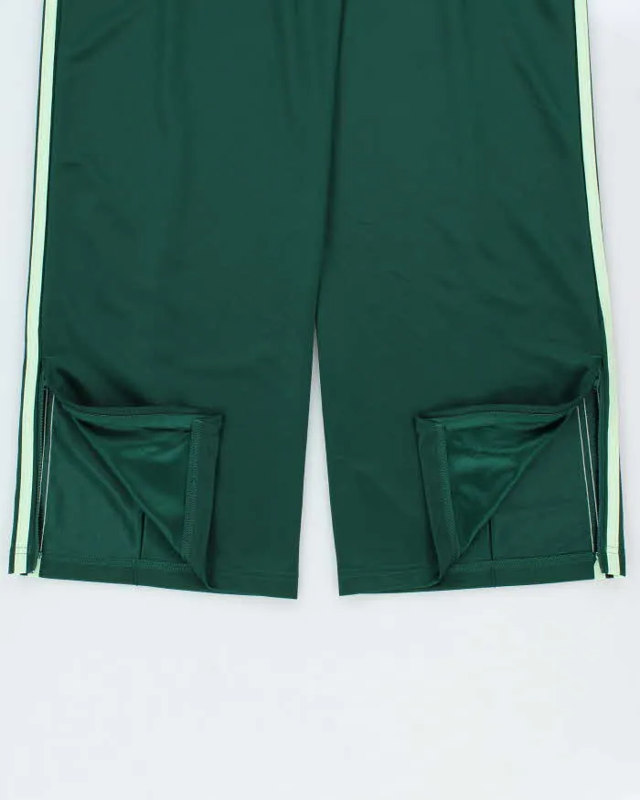 2025 Adidas Originals Women's Green Embroidered Wide Leg Firebird Tracksuit Bottoms - S sold by Rokit product image thumbnail 5