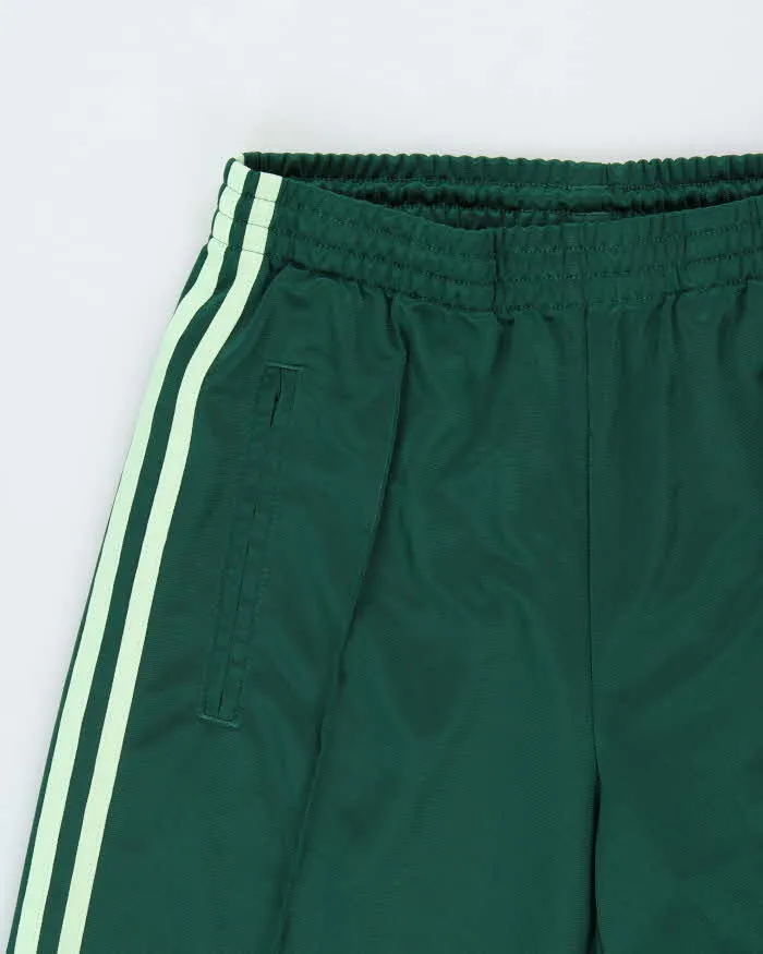 2025 Adidas Originals Women's Green Embroidered Wide Leg Firebird Tracksuit Bottoms - S sold by Rokit product image thumbnail 3