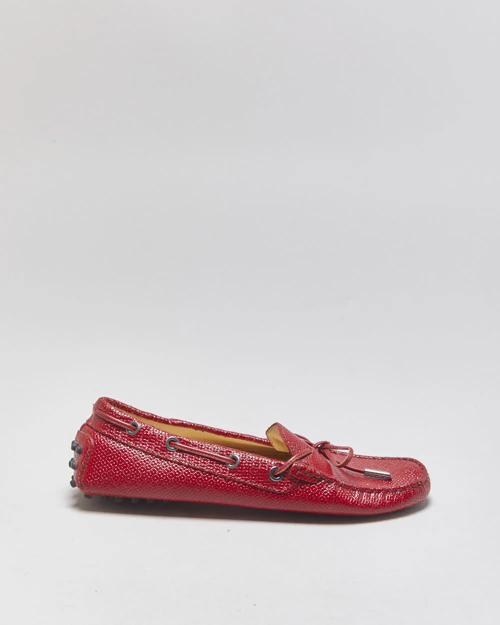 Vintage Tod's Gommino Patent Bow Slip On Loafers - UK4 sold by Rokit product image thumbnail 2