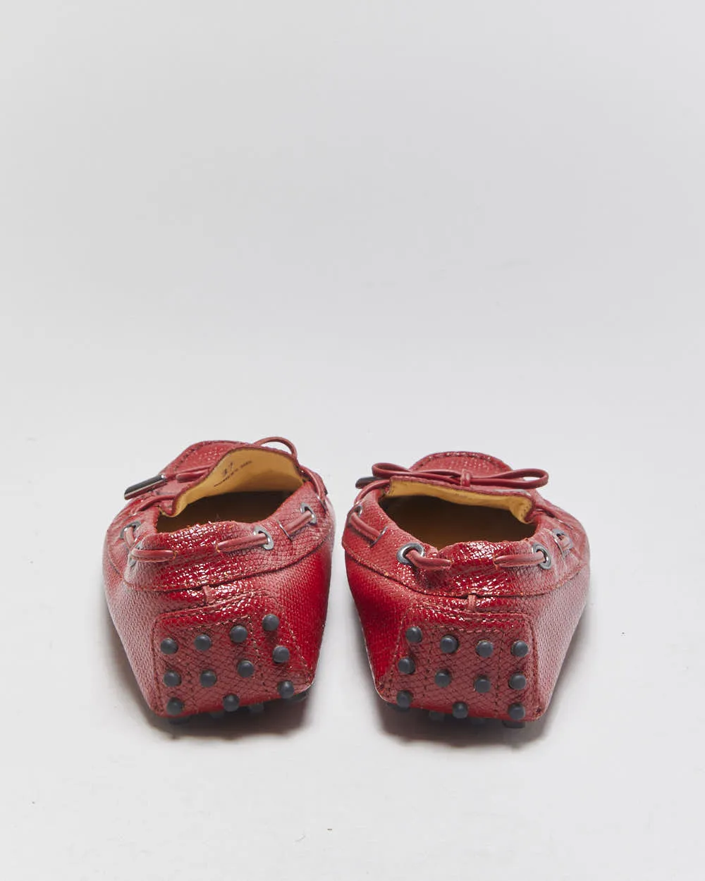 Vintage Tod's Gommino Patent Bow Slip On Loafers - UK4 sold by Rokit product image thumbnail 4
