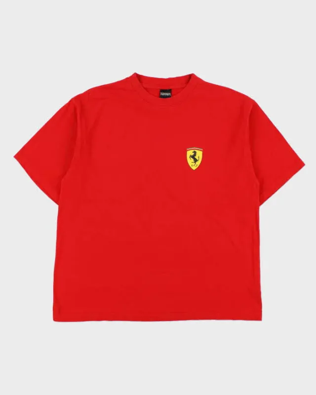Vintage 1999 Ferrari Heavyweight Prancing Horse Crewneck T-Shirt - XXL made by Ferrari