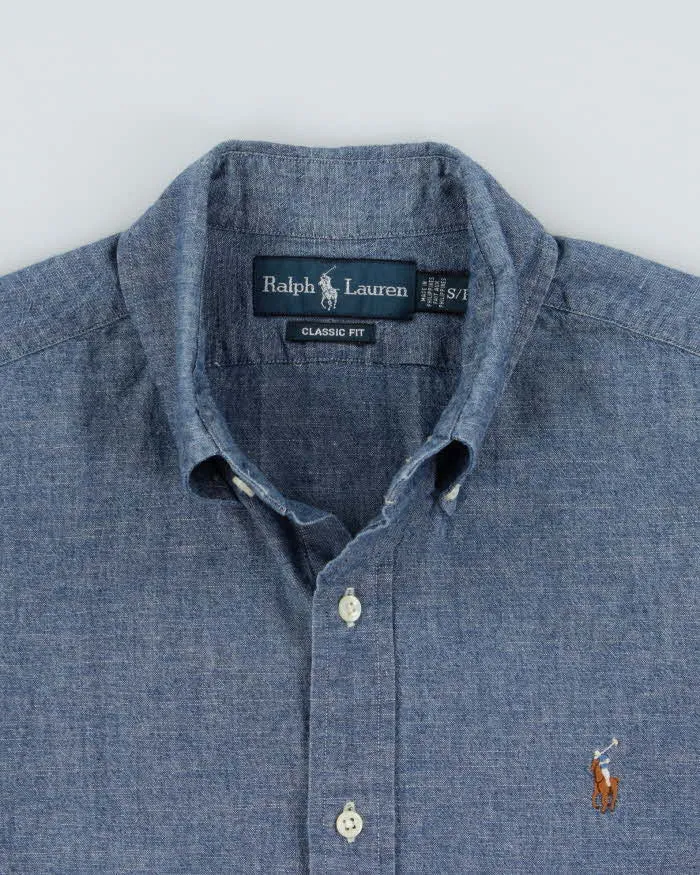 Vintage Y2K 00s Ralph Lauren Chambray Denim Classic Fit Long Sleeve Shirt - S sold by Rokit product image thumbnail 5