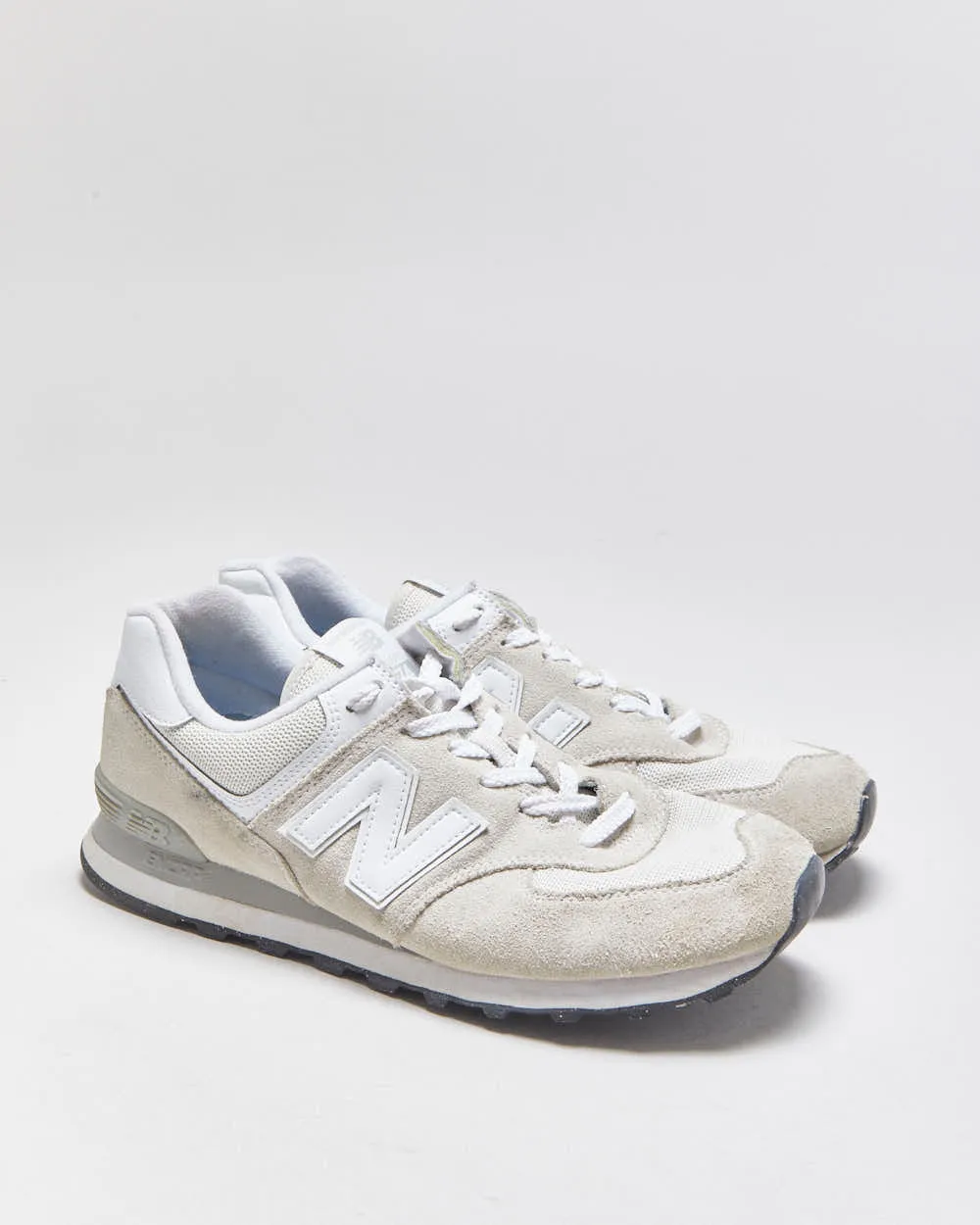 2023 New Balance 574 'Nimbus Cloud' Suede Leather Trainers - UK10 sold by Rokit