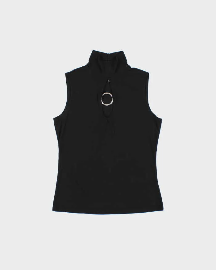 Vintage 1990s Suzie In The City O Ring High Neck Top - M sold by Rokit