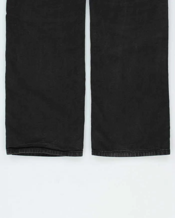 Vintage Burberry Black Mid-Rise Canvas Denim Relaxed Straight Leg Jeans - W32 L32 sold by Rokit product image thumbnail 5