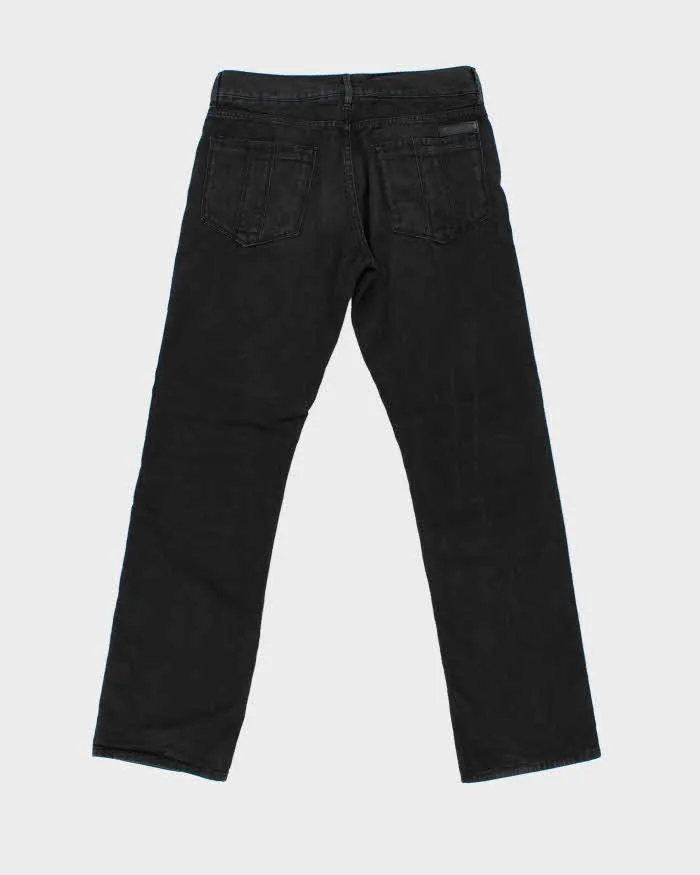 Vintage Burberry Black Mid-Rise Canvas Denim Relaxed Straight Leg Jeans - W32 L32 sold by Rokit product image thumbnail 2