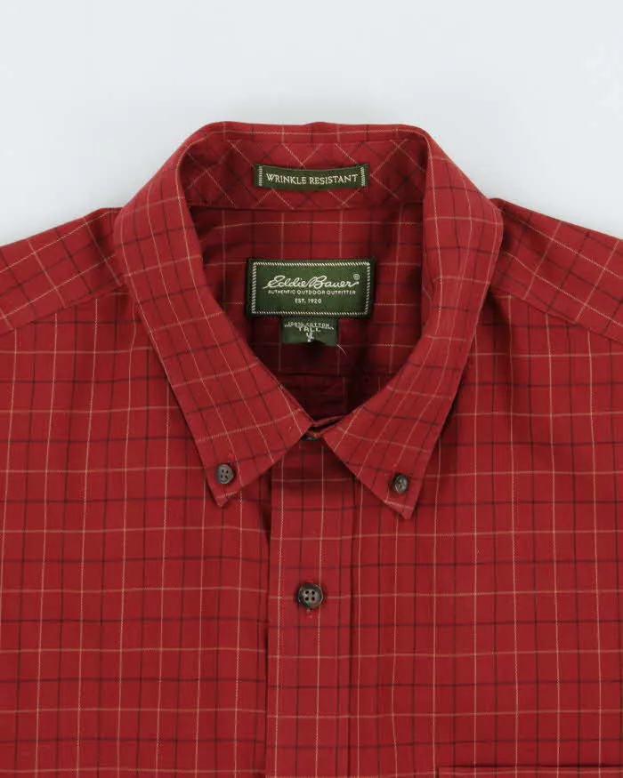 Vintage Eddier Bauer Oversized Heavyweight Checked Long Sleeve Shirt - L sold by Rokit product image thumbnail 5