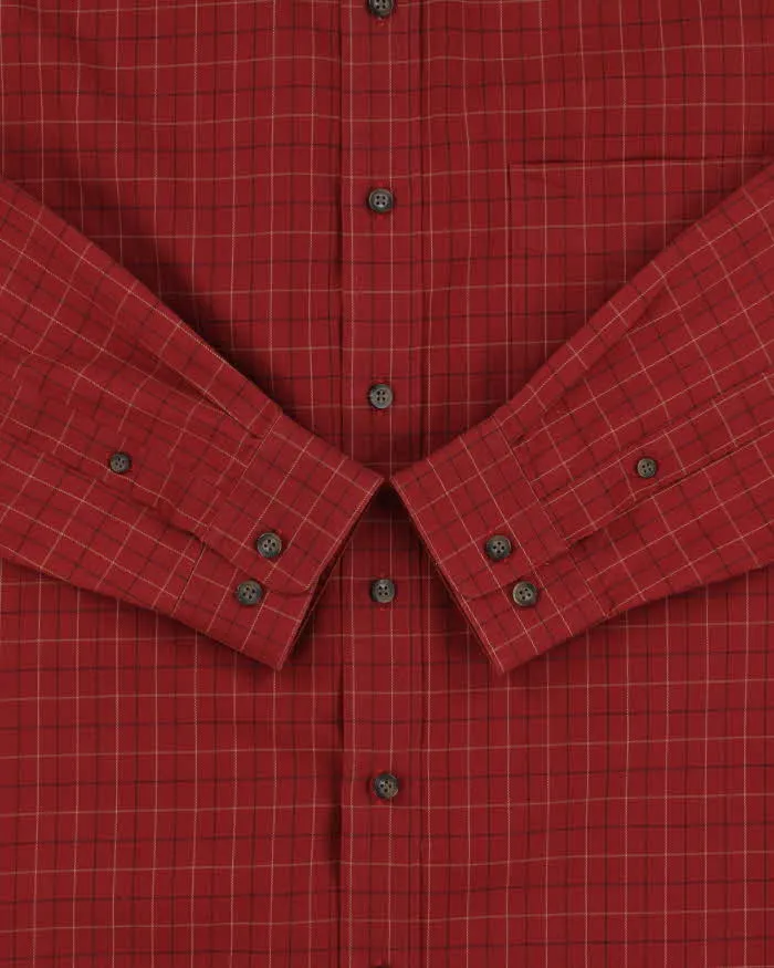 Vintage Eddier Bauer Oversized Heavyweight Checked Long Sleeve Shirt - L sold by Rokit product image thumbnail 4