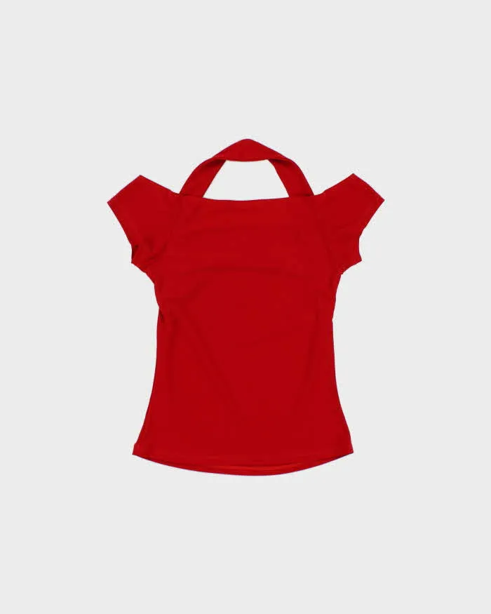 Vintage Y2k 2000s Sirens Halter Neck Cap Sleeve Top - XS sold by Rokit product image thumbnail 2