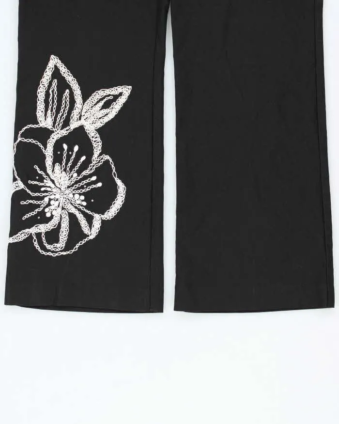 Vintage 1990s Joseph Ribkoff Embroidered Kick Flare Trousers - W30 L27 sold by Rokit product image thumbnail 5