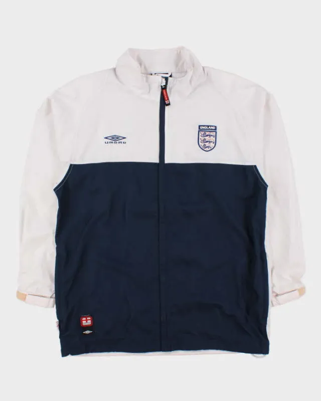 Vintage 2005-06 Y2K Umbro England Football Lightweight Shell Training Jacket - S made by Umbro