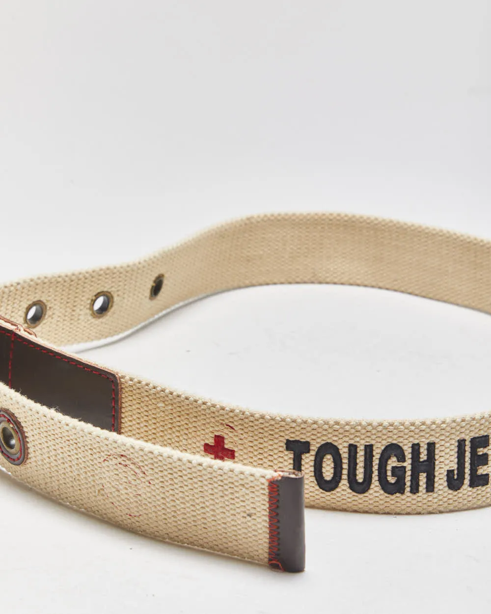 Vintage Y2K 00s Tough Jeans Inc. Canvas Brass Buckle Belt - W28-W38 sold by Rokit product image thumbnail 5